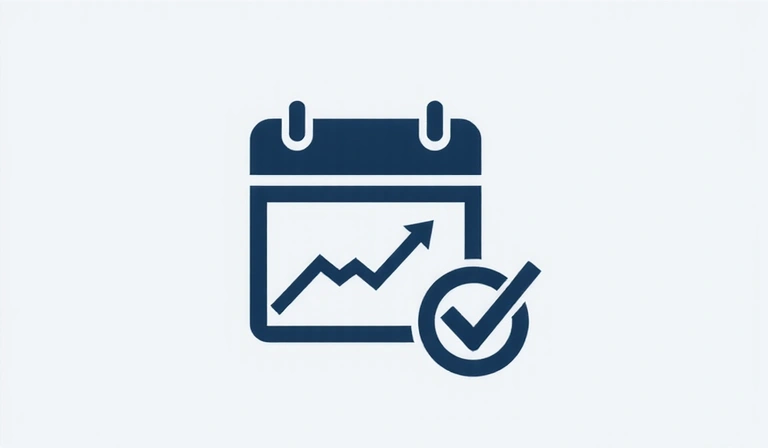 Calendar icon with an arrow, symbolizing policy updates